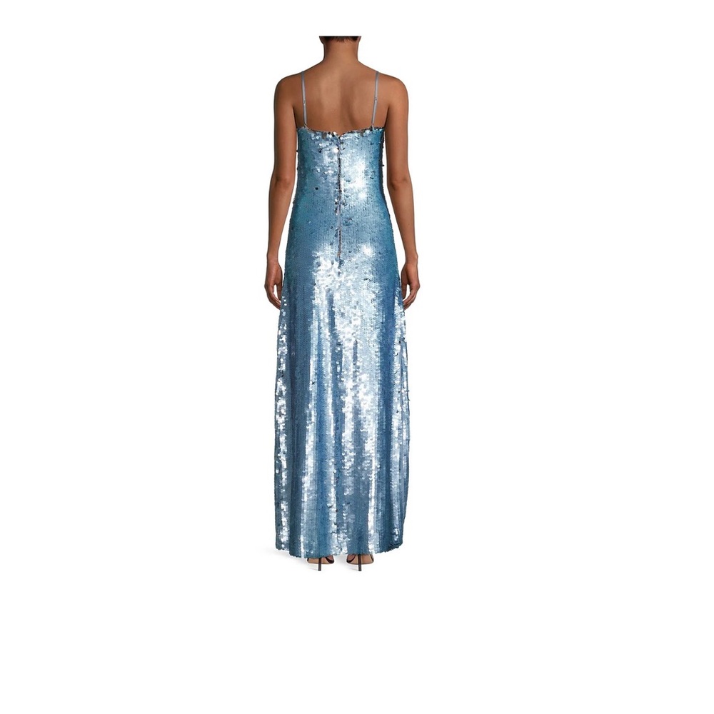 Ramy Brooke long blue sparkle dress